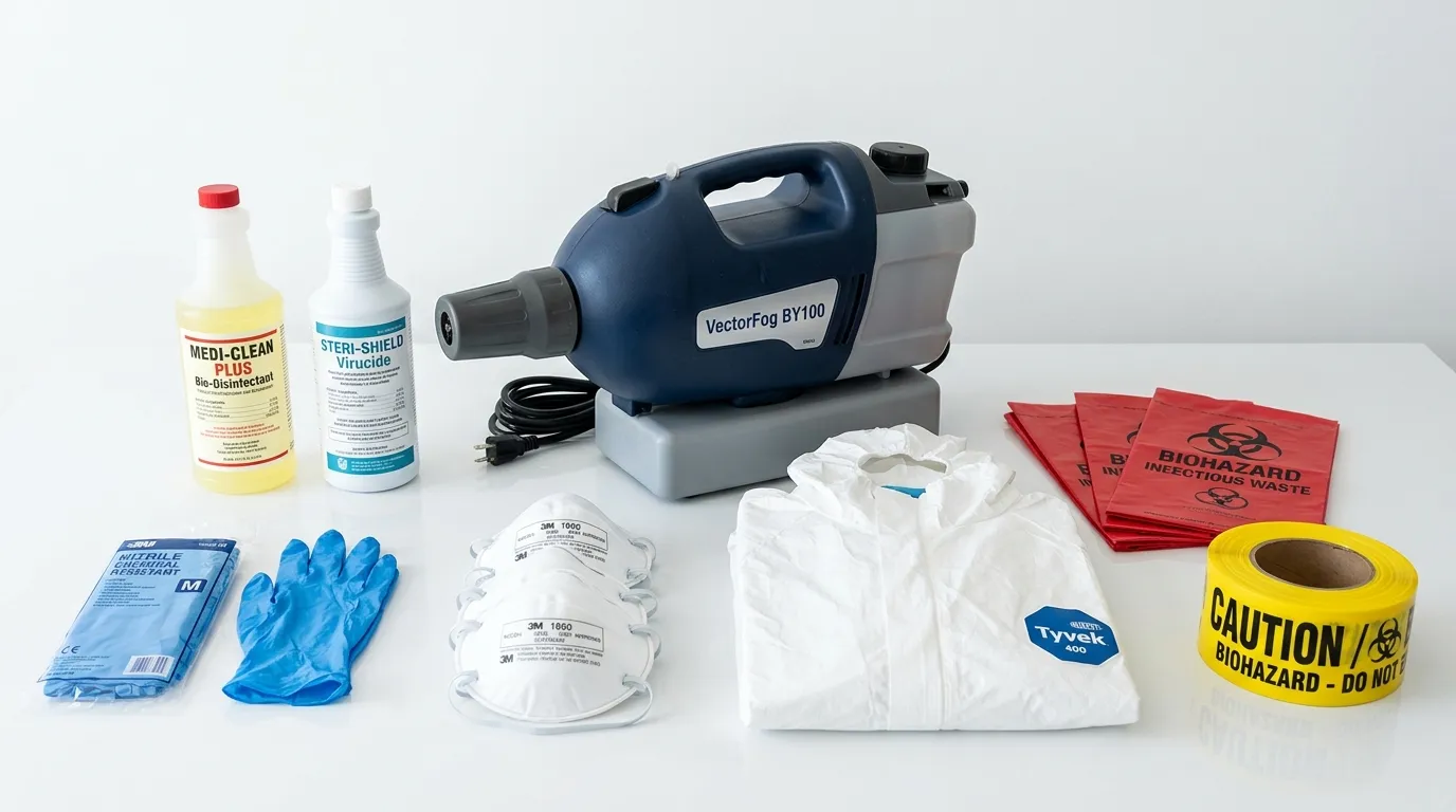 Professional biohazard remediation crew working in Carlstadt